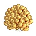 Pack of 200 Golden Latex Metallic HD Balloons 10" Inch Best for Happy Birthday Party Supplies, Theme Party Decoration, Anniversary, Wedding