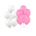 Pack of 200 Pink, White Latex Metallic HD Balloons 10" Inch Best for Happy Birthday Party Supplies, Theme Party Decoration, Anniversary, Wedding