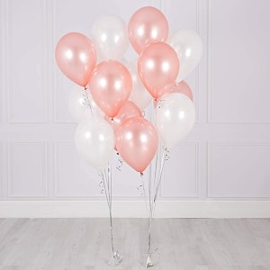 pack of 200 rosegold white latex metallic hd balloons 1034 inch best for happy birthday party supplies theme party decoration anniversary wedding