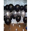 Pack of 200 Silver, Black Latex Metallic HD Balloons 10" Inch Best for Happy Birthday Party Supplies, Theme Party Decoration, Anniversary, Wedding