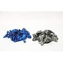 Pack of 200 Silver, Blue Latex Metallic HD Balloons 10" Inch Best for Happy Birthday Party Supplies, Theme Party Decoration, Anniversary, Wedding