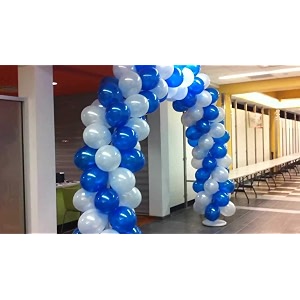 pack of 25 blue white latex metallic hd balloons 1034 inch best for happy birthday party supplies theme party decoration anniversary wedding