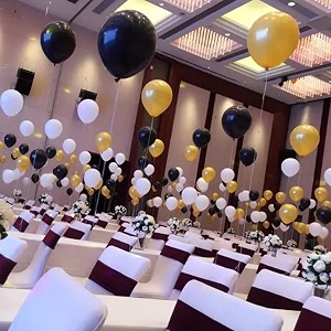 pack of 25 golden black white latex metallic hd balloons 1034 inch best for happy birthday party supplies theme party decoration anniversary wedding