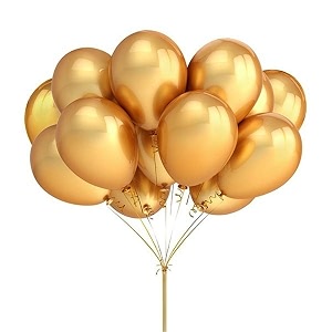 pack of 25 golden latex metallic hd balloons 1034 inch best for happy birthday party supplies theme party decoration anniversary wedding