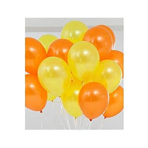 pack of 25 orange yellow latex metallic hd balloons 1034 inch best for happy birthday party supplies theme party decoration anniversary wedding