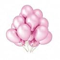 Pack of 25 Pink Latex Metallic HD Balloons 10" Inch Best for Happy Birthday Party Supplies, Theme Party Decoration, Anniversary, Wedding