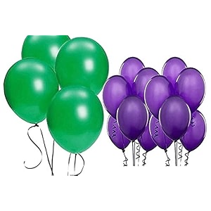 pack of 25 purple green latex metallic hd balloons 1034 inch best for happy birthday party supplies theme party decoration anniversary wedding