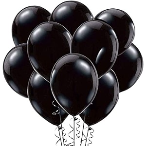 pack of 250 black latex metallic hd balloons 1034 inch best for happy birthday party supplies theme party decoration anniversary wedding