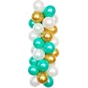 Pack of 250 Golden, Green, White Latex Metallic HD Balloons 10" Inch Best for Happy Birthday Party Supplies, Theme Party Decoration, Anniversary, Wedding