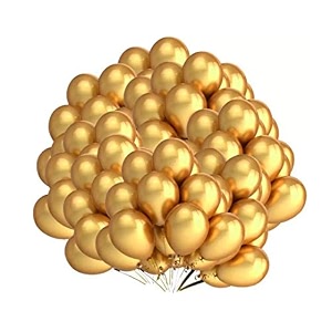 pack of 250 golden latex metallic hd balloons 1034 inch best for happy birthday party supplies theme party decoration anniversary wedding