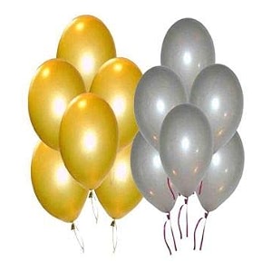 pack of 250 golden silver latex metallic hd balloons 1034 inch best for happy birthday party supplies theme party decoration anniversary wedding