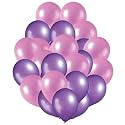 Pack of 250 Purple, Pink Latex Metallic HD Balloons 10" Inch Best for Happy Birthday Party Supplies, Theme Party Decoration, Anniversary, Wedding
