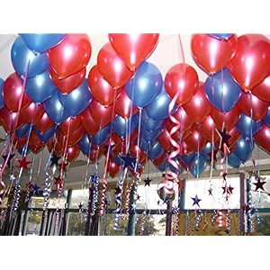 pack of 250 red blue latex metallic hd balloons 1034 inch best for happy birthday party supplies theme party decoration anniversary wedding