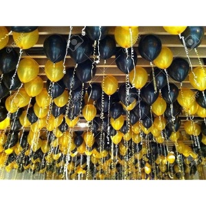 pack of 250 yellow black latex metallic hd balloons 1034 inch best for happy birthday party supplies theme party decoration anniversary wedding