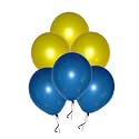 Pack of 250 Yellow, Blue Latex Metallic HD Balloons 10" Inch Best for Happy Birthday Party Supplies, Theme Party Decoration, Anniversary, Wedding