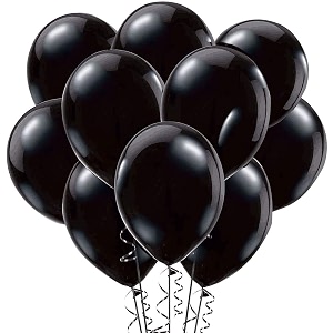 pack of 30 black latex metallic hd balloons 1034 inch best for happy birthday party supplies theme party decoration anniversary wedding