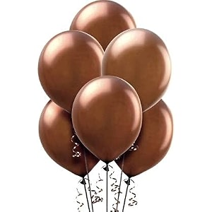 pack of 30 brown latex metallic hd balloons 1034 inch best for happy birthday party supplies theme party decoration anniversary wedding