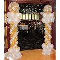Pack of 30 Golden, White Latex Metallic HD Balloons 10" Inch Best for Happy Birthday Party Supplies, Theme Party Decoration, Anniversary, Wedding