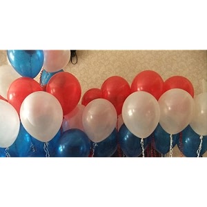 pack of 30 red white blue latex metallic hd balloons 1034 inch best for happy birthday party supplies theme party decoration anniversary wedding