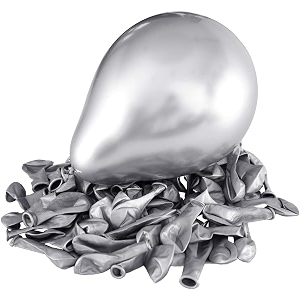 pack of 30 silver latex metallic hd balloons 1034 inch best for happy birthday party supplies theme party decoration anniversary wedding