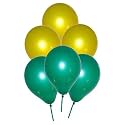 Pack of 30 Yellow, Green Latex Metallic HD Balloons 10" Inch Best for Happy Birthday Party Supplies, Theme Party Decoration, Anniversary, Wedding