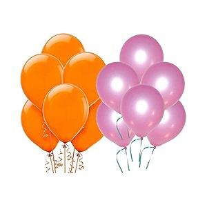 pack of 40 pink orange latex metallic hd balloons 1034 inch best for happy birthday party supplies theme party decoration anniversary wedding