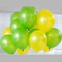 Pack of 40 Yellow, Green Latex Metallic HD Balloons 10" Inch Best for Happy Birthday Party Supplies, Theme Party Decoration, Anniversary, Wedding