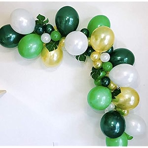 pack of 50 golden green white latex metallic hd balloons 1034 inch best for happy birthday party supplies theme party decoration anniversary wedding