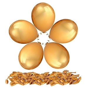 pack of 50 golden latex metallic hd balloons 1034 inch best for happy birthday party supplies theme party decoration anniversary wedding