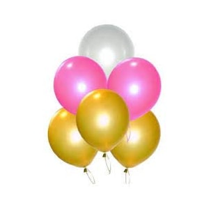 pack of 50 golden white pink latex metallic hd balloons 1034 inch best for happy birthday party supplies theme party decoration anniversary wedding