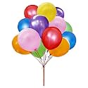 Pack of 50 Multi Colour Latex Metallic HD Balloons 10" Inch Best for Happy Birthday Party Supplies, Theme Party Decoration, Anniversary, Wedding