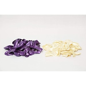 pack of 50 purple white latex metallic hd balloons 1034 inch best for happy birthday party supplies theme party decoration anniversary wedding