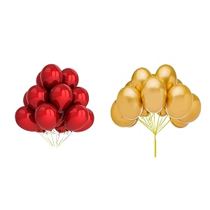 pack of 50 red golden latex metallic hd balloons 1034 inch best for happy birthday party supplies theme party decoration anniversary wedding