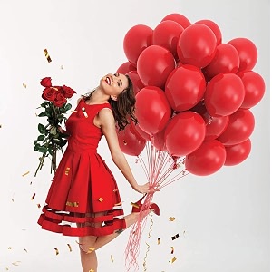pack of 50 red latex metallic hd balloons 1034 inch best for happy birthday party supplies theme party decoration anniversary wedding