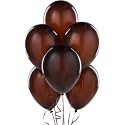 Pack of 60 Brown Latex Metallic HD Balloons 10" Inch Best for Happy Birthday Party Supplies, Theme Party Decoration, Anniversary, Wedding