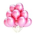 Pack of 60 Pink Latex Metallic HD Balloons 10" Inch Best for Happy Birthday Party Supplies, Theme Party Decoration, Anniversary, Wedding
