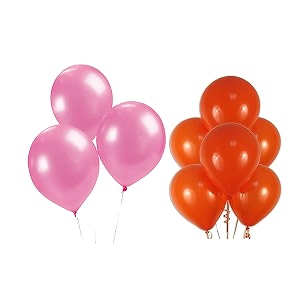 pack of 60 pink orange latex metallic hd balloons 1034 inch best for happy birthday party supplies theme party decoration anniversary wedding