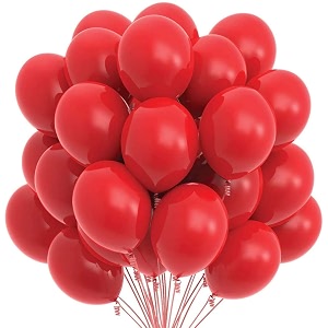 pack of 60 red latex metallic hd balloons 1034 inch best for happy birthday party supplies theme party decoration anniversary wedding