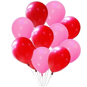 pack of 60 red pink latex metallic hd balloons 1034 inch best for happy birthday party supplies theme party decoration anniversary wedding