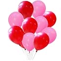 Pack of 60 Red, Pink Latex Metallic HD Balloons 10" Inch Best for Happy Birthday Party Supplies, Theme Party Decoration, Anniversary, Wedding