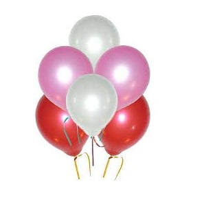 pack of 60 red pink white latex metallic hd balloons 1034 inch best for happy birthday party supplies theme party decoration anniversary wedding
