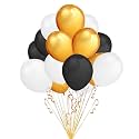 Pack of 60 Red, White Latex Metallic HD Balloons 10" Inch Best for Happy Birthday Party Supplies, Theme Party Decoration, Anniversary, Wedding