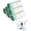 ANWA 120 Count Automatic Litter Box Bags, Litter Box Robot 4/5 Waste Bags