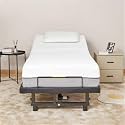 Anwick Twin XL Adjustable Bed Frame with Remote, Adjustable Bed Base with Head & Foot Incline, Anti-Snore, Electric Bed Frame with Height-Adjustable Legs (Twin XL Black)