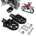 AnXin Foot Pegs Motorcycle Universal CNC Footpeg for CRF XR CR 50-125cc CT200U Mini Bike SSR Apollo RFZ TaoTao Lifan Kayo Coolster Pit Bike - Black