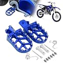 AnXin Foot Pegs Motorcycle Universal CNC Footpeg for PW TTR YZ 50-125cc MB200 Mini Bike SSR Apollo RFZ TaoTao Lifan Kayo Coolster Pit Bike - Blue