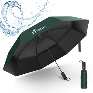 Anycho Auto Open Waterproof Umbrella for Men