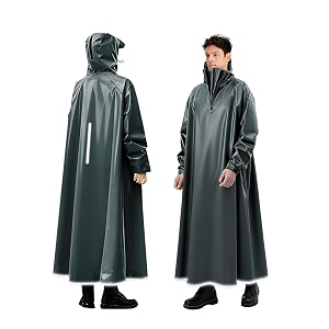 ANYCHO Long Rain Coat for Men Waterproof
