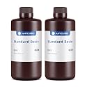 ANYCUBIC 3D Printer Resin, 405nm High Precision Fast Curing UV Photopolymer Resin for LCD 3D Printing, Grey+Grey, 2kg
