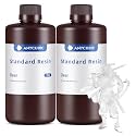 ANYCUBIC 3D Printer Resin Bundle, 405nm High Precision Fast Curing UV Photopolymer Resin for LCD 3D Printing, Clear+Clear, 2kg